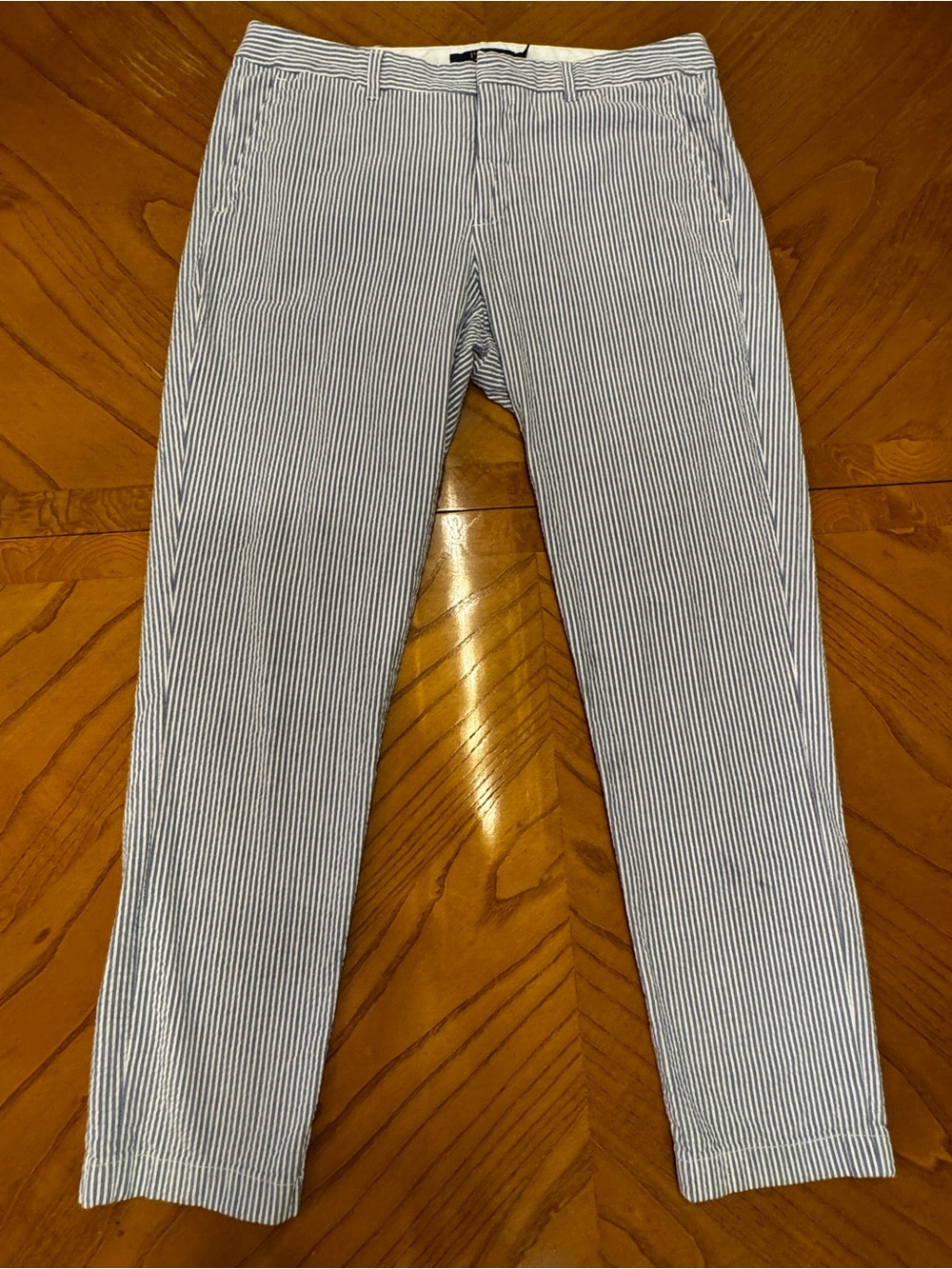 Polo Ralph Lauren Blue Stripe Seersucker Pants 8
